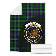 Clan Leslie Hunting Tartan Crest Blanket Wave Style XK67 Clan Leslie Tartan Today
