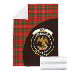 Clan Hay Modern Tartan Crest Blanket Wave Style OS47 Clan Hay Tartan Today