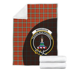 Clan Morrison Red Ancient Tartan Crest Blanket Wave Style JA77 Clan Morrison Tartan Today