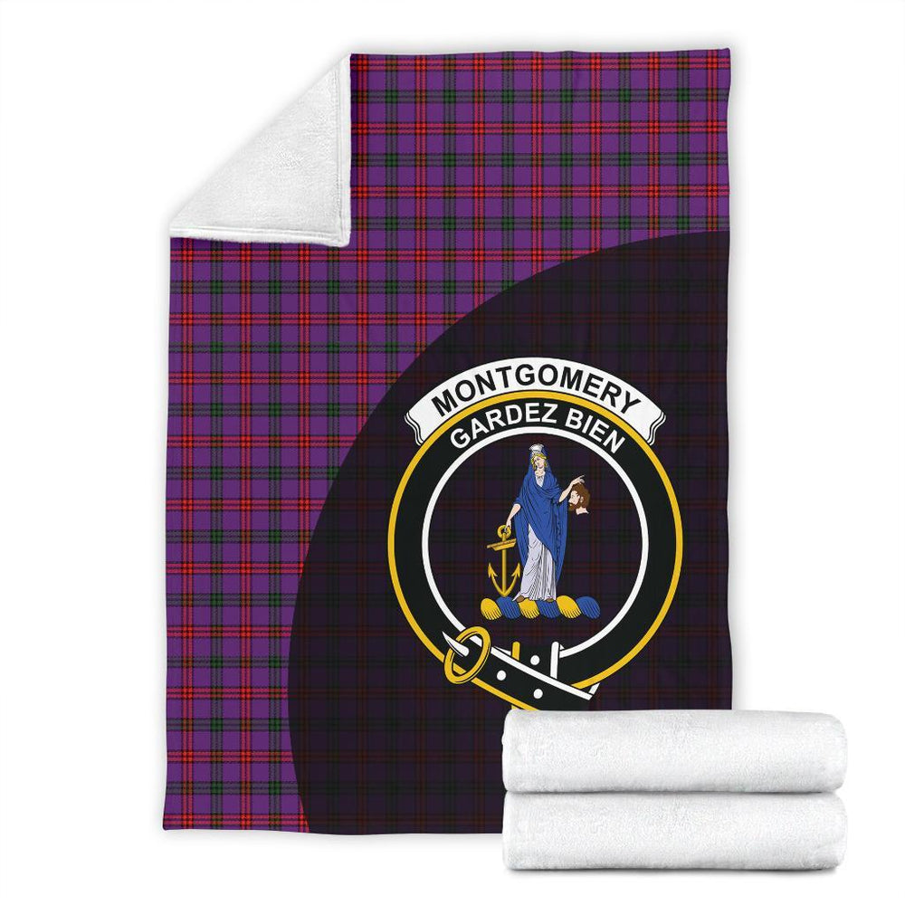 Clan Montgomery Modern Tartan Crest Blanket Wave Style IE42 Clan Montgomery Tartan Today