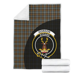 Clan Gordon Weathered Tartan Crest Blanket Wave Style GO11 Clan Gordon Tartan Today