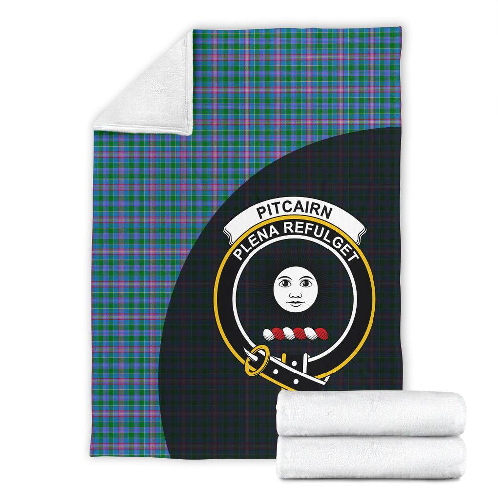 Clan Pitcairn Hunting Tartan Crest Blanket Wave Style LU75 Clan Pitcairn Tartan Today
