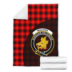 Clan MacIver Modern Tartan Crest Blanket Wave Style AN91 Clan Hall Tartan Today