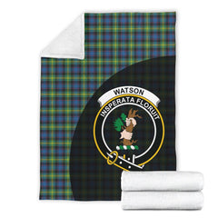 Clan Watson Ancient Tartan Crest Blanket Wave Style TN66 Clan Watson Tartan Today