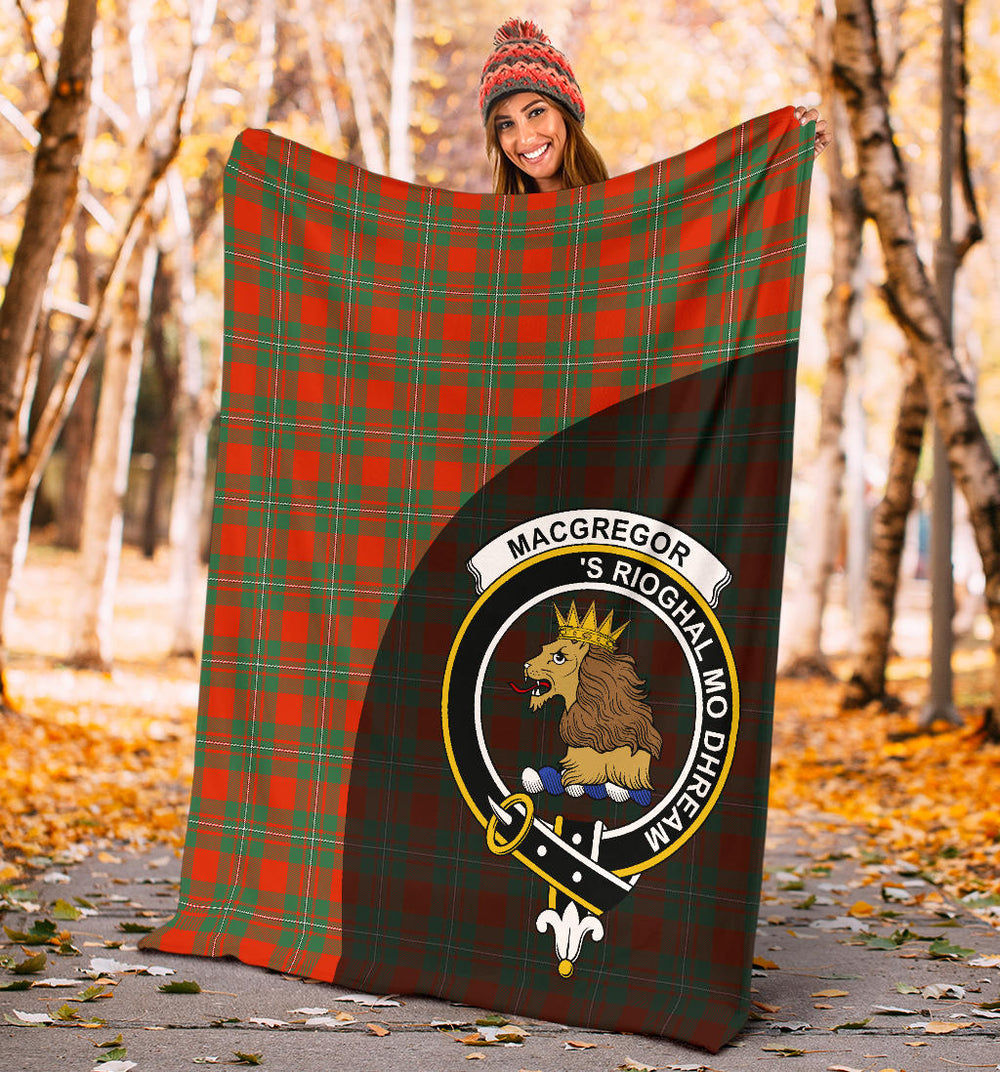 Clan MacGregor Ancient Tartan Crest Blanket Wave Style SPWS22 Clan MacGregor Tartan Today