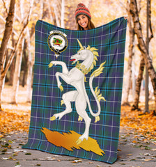 Clan Douglas Modern Tartan Crest Blanket Unicorn Style VV29 Clan Douglas Tartan Today