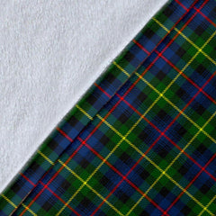 Clan Farquharson Modern Tartan Crest Blanket Wave Style PO12 Clan Farquharson Tartan Today