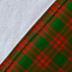 Clan Menzies Green Modern Tartan Crest Blanket Wave Style ME53 Clan Menzies Tartan Today
