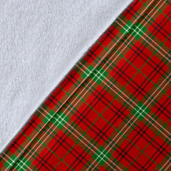Clan Morrison Red Modern Tartan Crest Blanket Wave Style IQ16 Clan Morrison Tartan Today