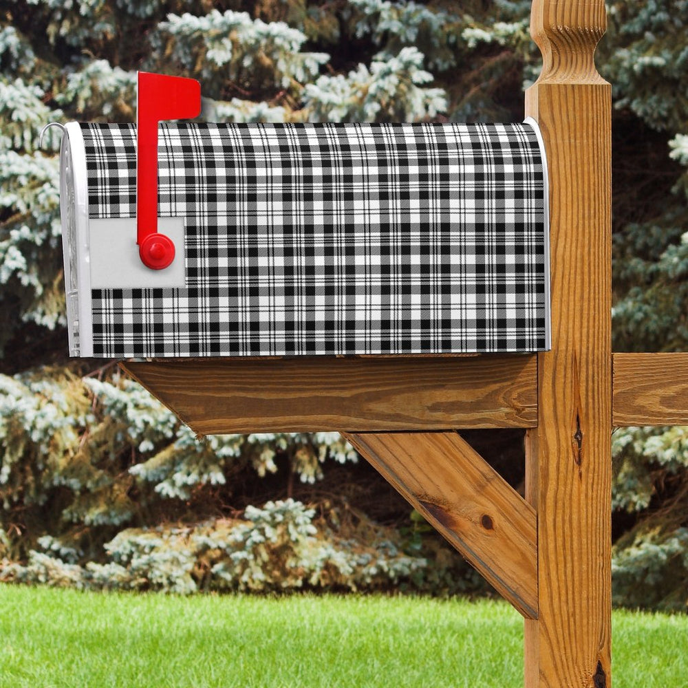 Clan Scott Black & White Modern Tartan Mailbox HW89 Clan Scott (Scott Tartan) Tartan Today