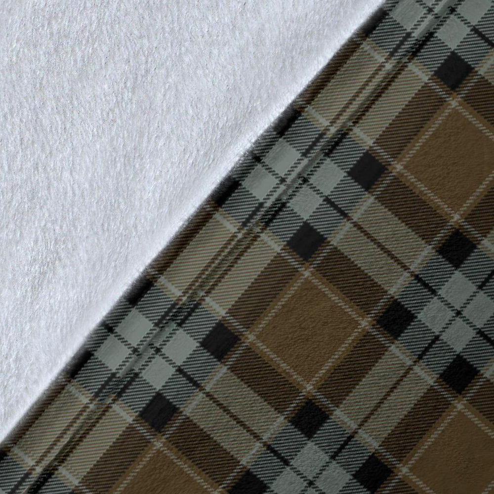 Clan Graham of Menteith Weathered Tartan Crest Blanket Wave Style YL42 Clan Graham Tartan Today