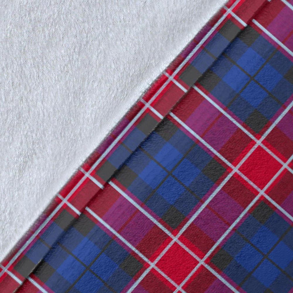 Clan Graham of Menteith Red Tartan Crest Blanket Wave Style QO94 Clan Graham Tartan Today