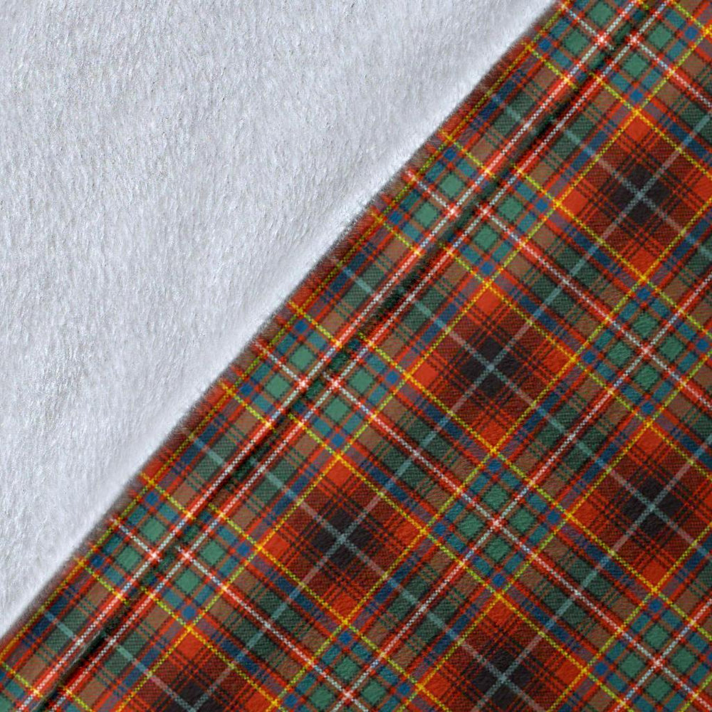 Clan Innes Ancient Tartan Crest Blanket Wave Style EV35 Clan Innes Tartan Today