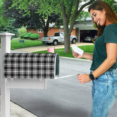 Clan Menzies Black & White Modern Tartan Mailbox ES68 Clan Menzies Tartan Today