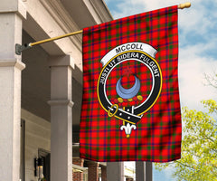 Clan McColl Tartan Crest Garden Flag - SPRG51 Clan Garden Tartan Today