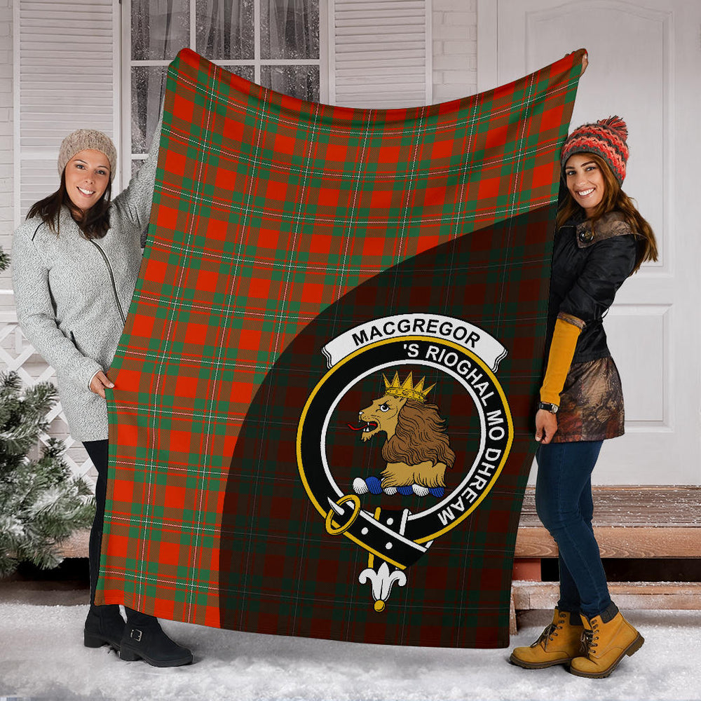 Clan MacGregor Ancient Tartan Crest Blanket Wave Style SPWS22 Clan MacGregor Tartan Today