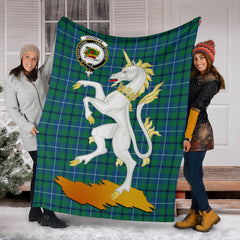 Clan Douglas Ancient Tartan Crest Blanket Unicorn Style ZR91 Clan Douglas Tartan Today