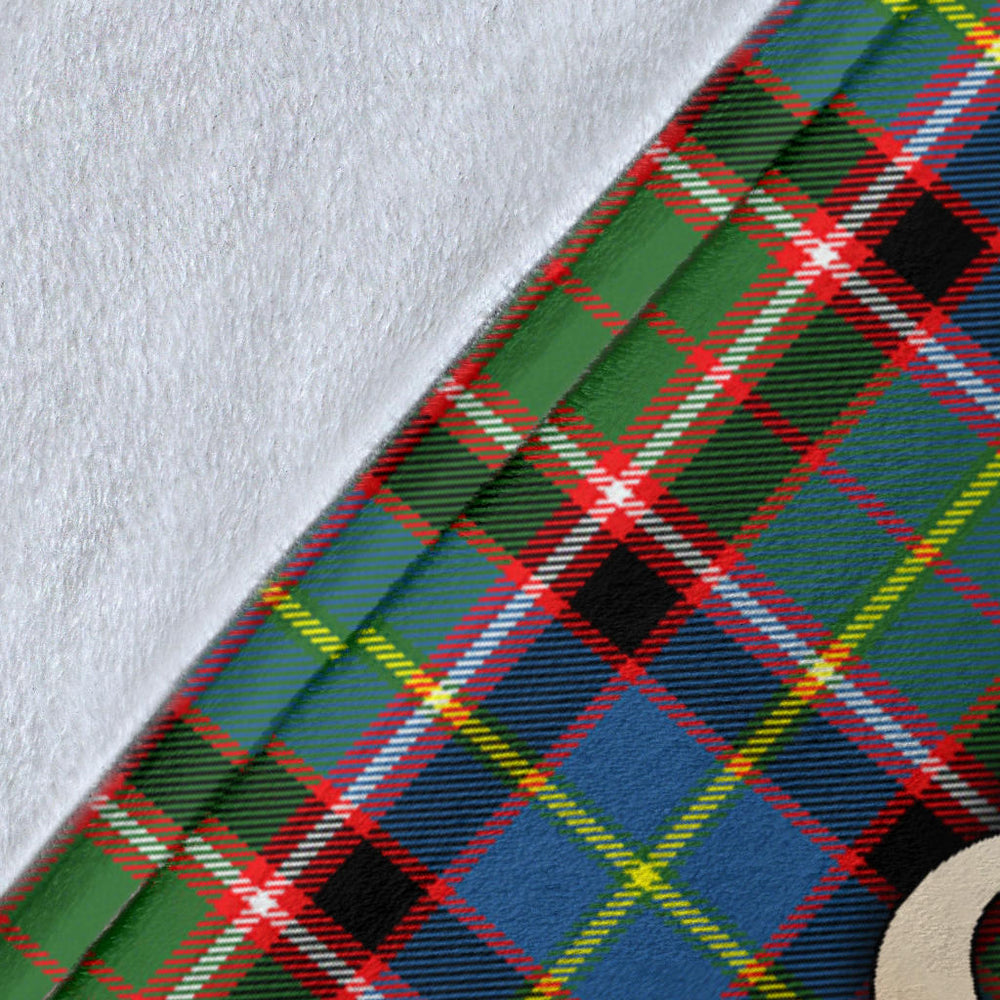 Clan Stirling Bannockburn Tartan Gold Courage Symbol Blanket SPOC95 Clan Stirling Tartan Today