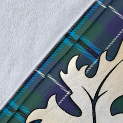Clan Douglas Modern Tartan Crest Blanket Gold Thistle Style PJ86 Clan Douglas Tartan Today