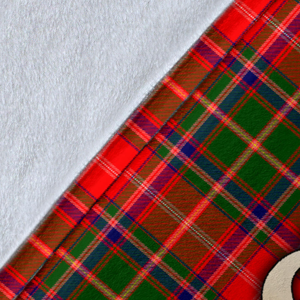 Clan Somerville Modern Tartan Gold Courage Symbol Blanket SPQD12 Clan Somerville Tartan Today