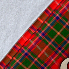 Clan Somerville Modern Tartan Gold Courage Symbol Blanket SPQD12 Clan Somerville Tartan Today