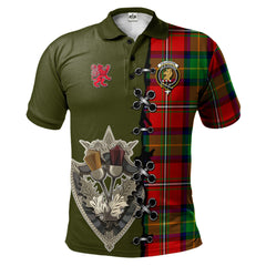 Clan Fullerton Tartan Polo Shirt - Lion Rampant And Celtic Thistle Style EY22 Fullerton Tartan Tartan Polo