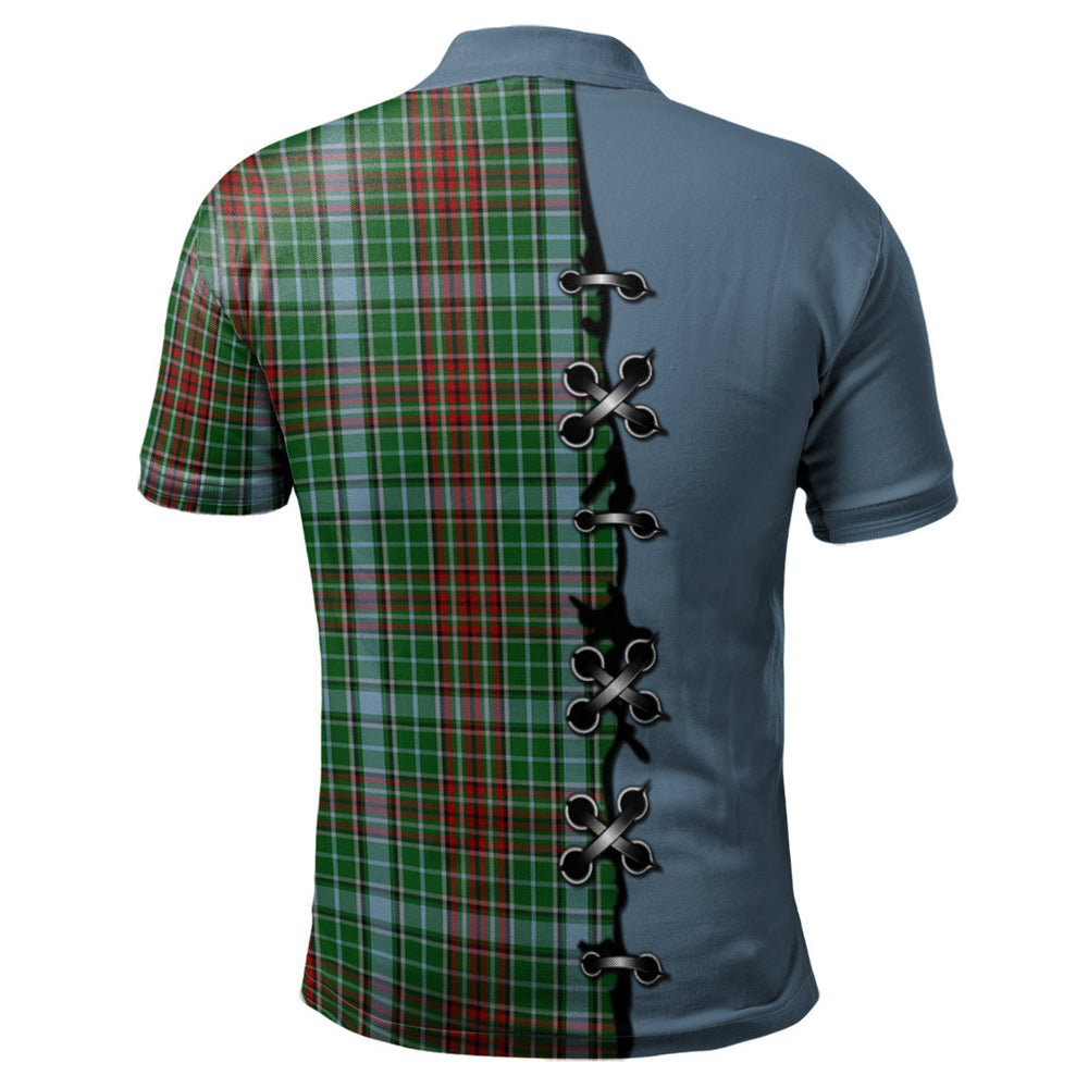 Clan Gayre Tartan Polo Shirt - Lion Rampant And Celtic Thistle Style EM34 Gayre Tartan Tartan Polo