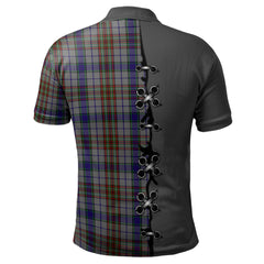 Clan Gayre Hunting Tartan Polo Shirt - Lion Rampant And Celtic Thistle Style XP16 Gayre Hunting Tartan Tartan Polo
