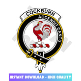 Clan Cockburn Tartan Crest, Badges, Heraldry, Clans, Family Scotland PNG, Digital ClipArt High Quality JU44 Cockburn Tartan Tartan Today