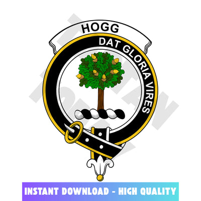 Clan Hogg (or Hog) Tartan Crest, Badges, Heraldry, Clans, Family Scotland PNG, Digital ClipArt High Quality CM87