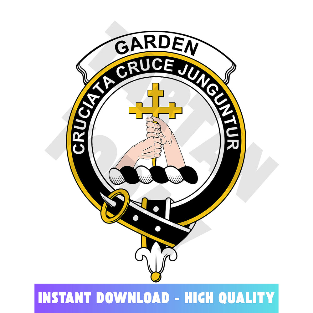 Clan Garden (of Gardyne) Tartan Crest, Badges, Heraldry, Clans, Family Scotland PNG, Digital ClipArt High Quality HF26 Garden (of Gardyne) Tartan Tartan Today