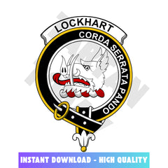 Clan Lockhart Tartan Crest, Badges, Heraldry, Clans, Family Scotland PNG, Digital ClipArt High Quality UJ26 Lockhart Tartan Tartan Today