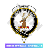 Clan Spens (or Spence) Tartan Crest, Badges, Heraldry, Clans, Family Scotland PNG, Digital ClipArt High Quality XP20 Spens (or Spence) Tartan Tartan Today
