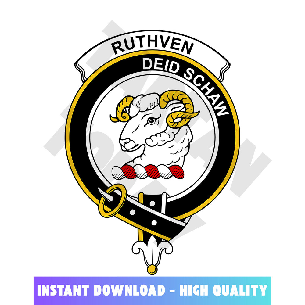 Clan Ruthven Tartan Crest, Badges, Heraldry, Clans, Family Scotland PNG, Digital ClipArt High Quality GV24 Ruthven Tartan Tartan Today