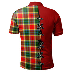 Clan Gibsone (Gibson - Gibbs) Tartan Polo Shirt - Lion Rampant And Celtic Thistle Style JT16 Gibsone (Gibson - Gibbs) Tartan Tartan Polo