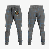 Clan Gladstone Tartan Crest Jogger Sweatpants EH51 Clan Hall Tartan Today