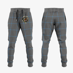 Clan Gladstone Tartan Crest Jogger Sweatpants EH51 Clan Hall Tartan Today