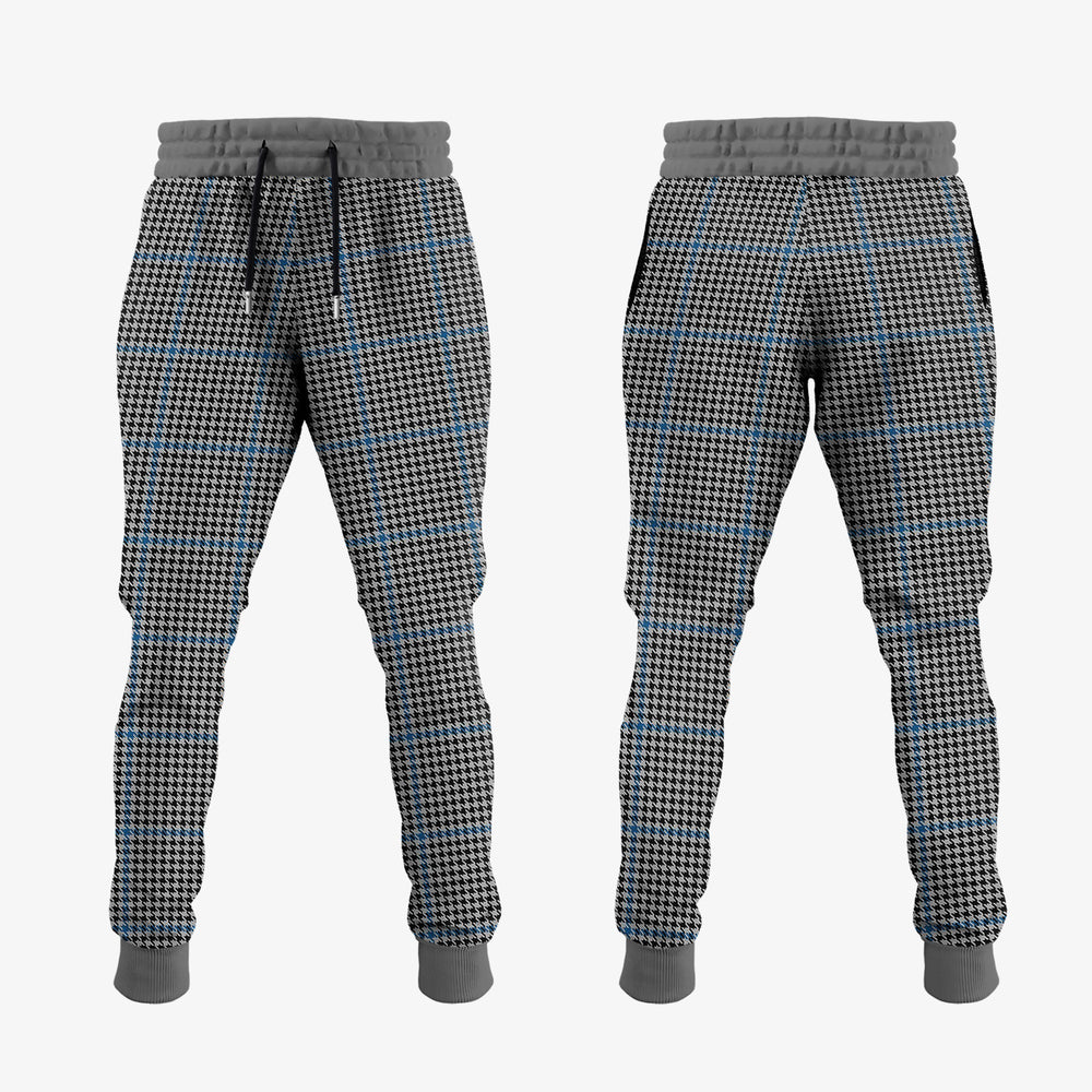 Clan Gladstone Tartan Crest Jogger Sweatpants EH51 Clan Hall Tartan Today