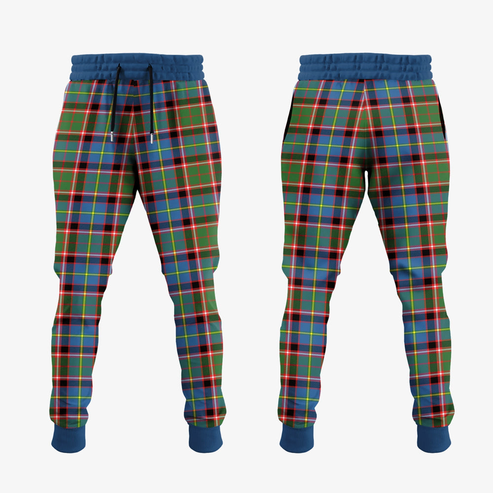 Clan Glass Tartan Crest Jogger Sweatpants YL77 Clan Glass Tartan Today