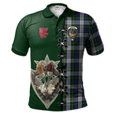 Clan Gordon Dress Tartan Polo Shirt - Lion Rampant And Celtic Thistle Style ZO94 Gordon Dress Tartan Tartan Polo