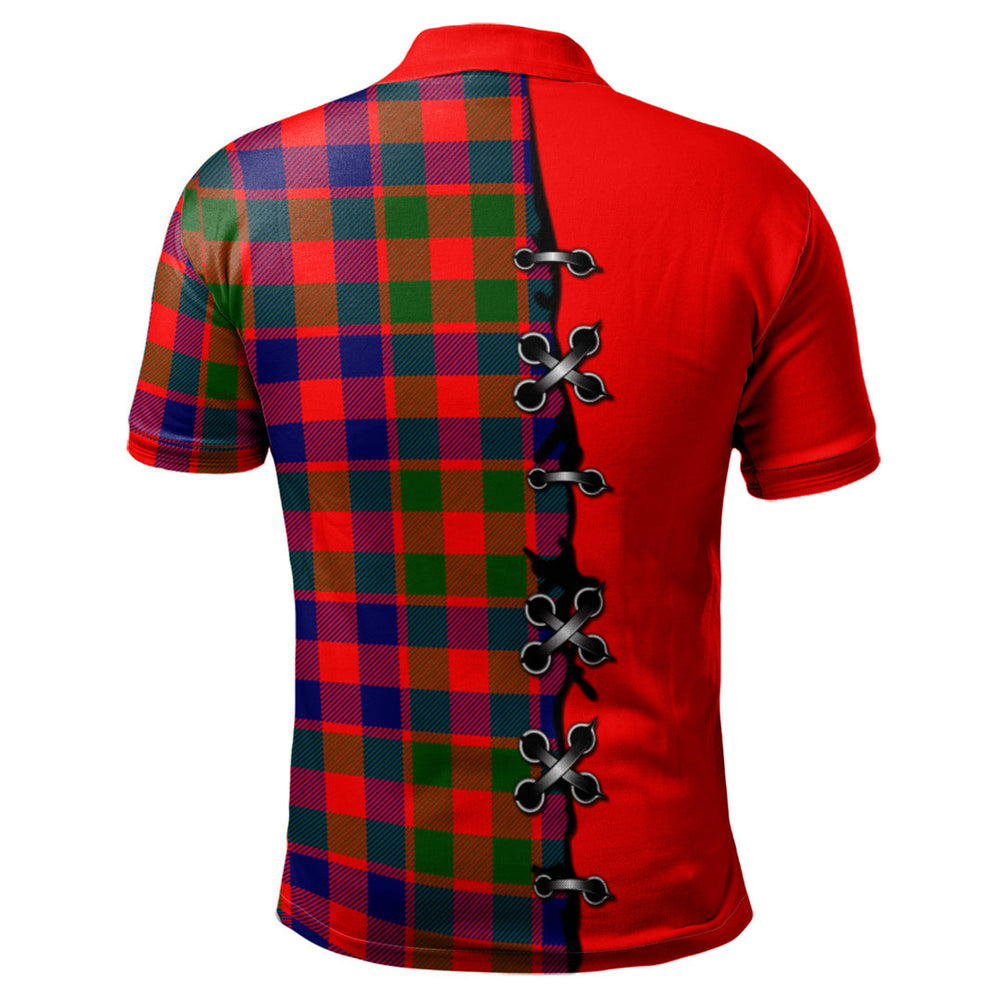 Clan Gow of Skeoch Tartan Polo Shirt - Lion Rampant And Celtic Thistle Style CE99 Gow of Skeoch Tartan Tartan Polo