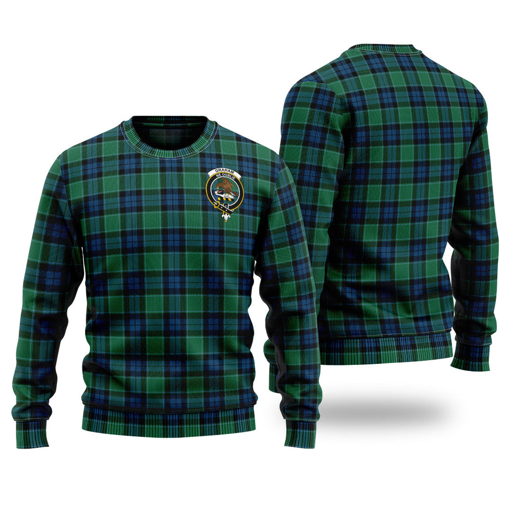 Clan Graham Of Menteith Ancient Tartan Christmas Ugly Sweater TG44 Graham Of Menteith Ancient Tartan Tartan Sweater
