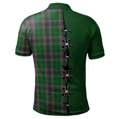 Clan Gray Hunting Tartan Polo Shirt - Lion Rampant And Celtic Thistle Style NA24 Gray Hunting Tartan Tartan Polo