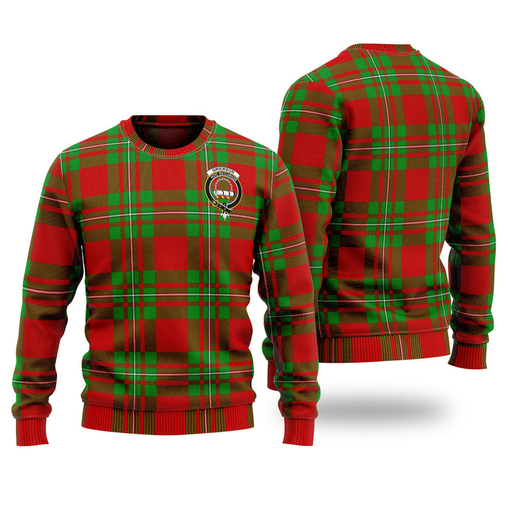 Clan Grierson Tartan Christmas Ugly Sweater XO12 Grierson Tartan Tartan Sweater