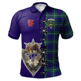 Clan Hamilton Hunting Modern Tartan Polo Shirt - Lion Rampant And Celtic Thistle Style CW42 Hamilton Hunting Modern Tartan Tartan Polo