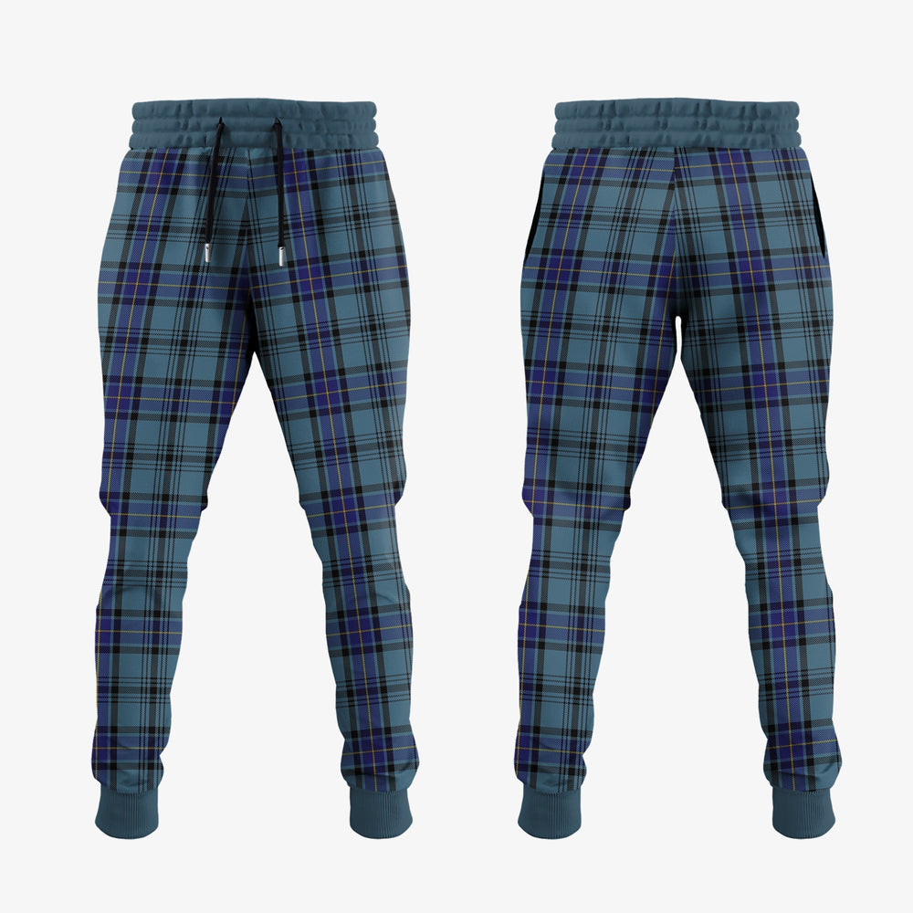 Clan Hannay Blue Tartan Crest Jogger Sweatpants YP44 Clan Hannay Tartan Today