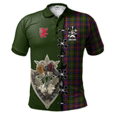 Clan Hargis Tartan Polo Shirt - Lion Rampant And Celtic Thistle Style FI51 Hargis Tartan Tartan Polo