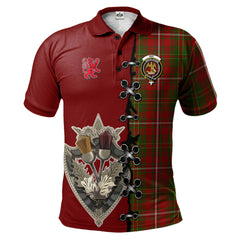 Clan Hay Tartan Polo Shirt - Lion Rampant And Celtic Thistle Style YV20 Hay Tartan Tartan Polo