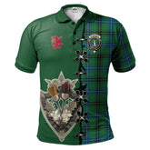 Clan Henderson Ancient Tartan Polo Shirt - Lion Rampant And Celtic Thistle Style HP18 Henderson Ancient Tartan Tartan Polo