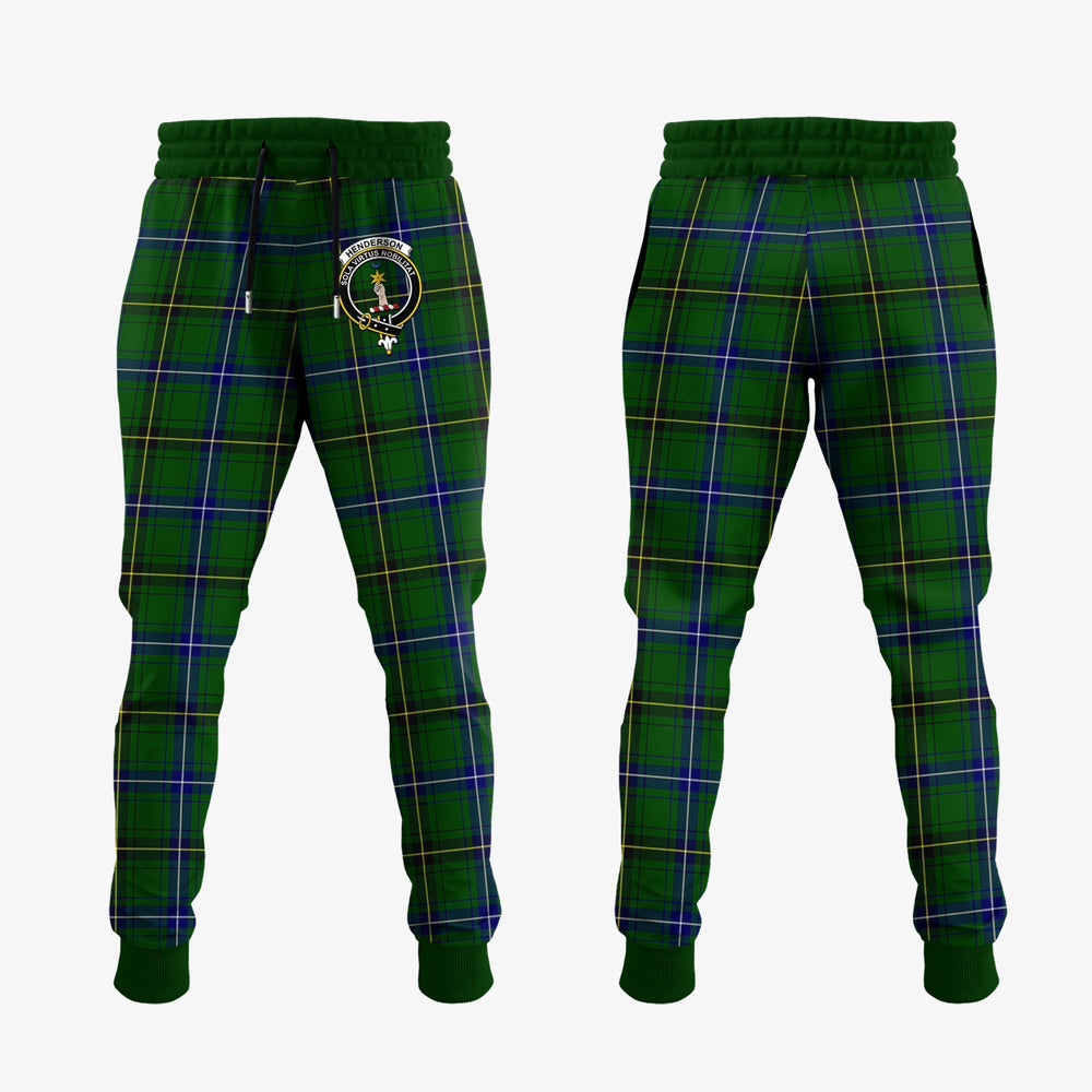 Clan Henderson Modern Tartan Crest Jogger Sweatpants MR60 Clan Henderson Tartan Today